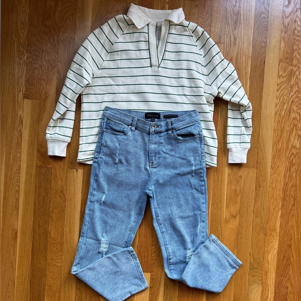 0272 - Kendall & Kylie Light Blue High Rise Jeans
